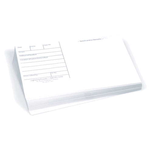 Lightning Powder Latent Print Cards 43466 - Tactical & Duty Gear